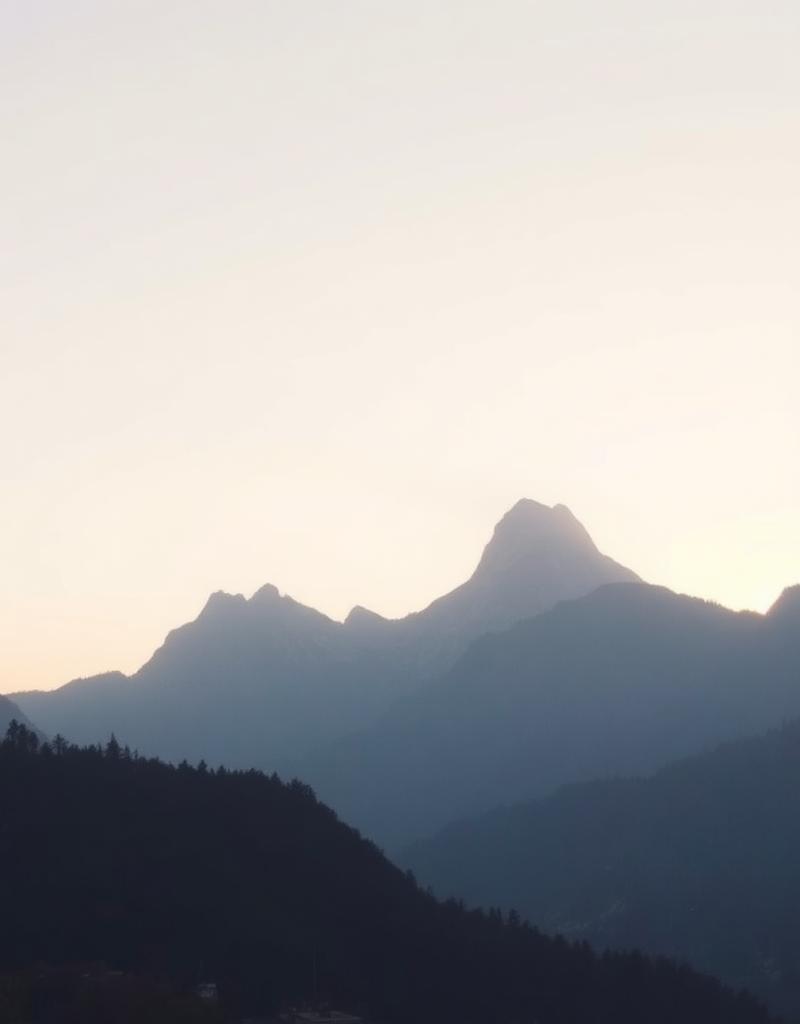 Mountain sunrise in Nepal
