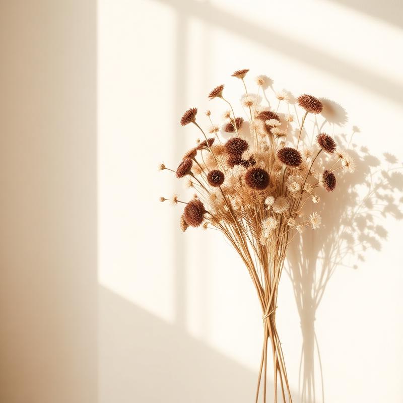 Dried flower bouquet